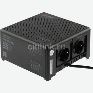 Стабилизатор напряжения Эра CНК-500-УЦ, черный [б0051109]