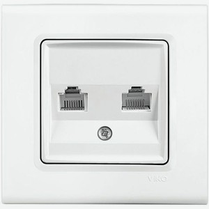 Розетка компьютерная Panasonic Linnera S двойная, скрытая, IP20, белый [91400079-ru]