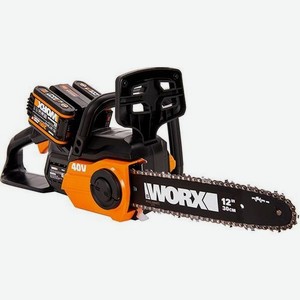 Цепная пила WORX WG381E, аккумуляторная, 20В, 2Ач, с двумя аккумуляторами