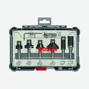 Набор фрез Bosch 2607017469, по дереву, 8 мм, 6 шт