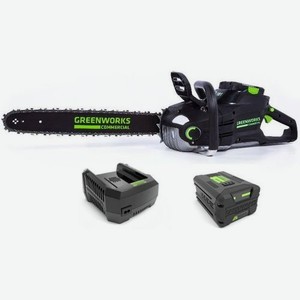 Цепная пила GREENWORKS GC82CS25K2, аккумуляторная, 82В, с одним аккумулятором [2007507ua]