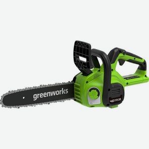 Цепная пила GREENWORKS G40CS30K2, аккумуляторная, 40В, 2Ач, с одним аккумулятором [2007807ub]
