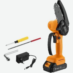 Цепная пила DEKO DKCHS20-4, аккумуляторная, 20В, 2Ач, с одним аккумулятором [063-4307]