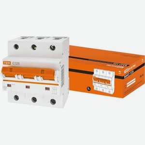 Выключатель автоматический Tdm Electric (SQ0208-0084) 125A тип C 15kA 3П 230/400В 3мод белый (упак.: