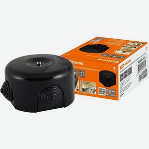 Коробка Tdm Electric Фарфоровая (SQ2802-0014) распаяч. 4x керамика черный (упак.:1шт)