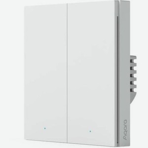 Умный выключатель AQARA Smart Wall Switch H1 EU, двухклавишный, белый [ws-euk04]