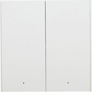 Умный выключатель AQARA Smart Wall Switch H1 EU, двухклавишный, белый [ws-euk02]