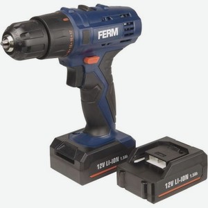 Дрель-шуруповерт FERM CDM1119 1.5Ач, с двумя аккумуляторами