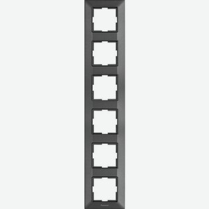 Рамка Panasonic Arkedia Slim (WNTF08162DG-RU) 6x верт.монт. пластик дымчатый (упак.:1шт)