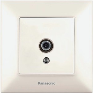 Розетка телевизионная Panasonic Arkedia Slim скрытая, IP20, бежевый [wntc04632bg-ru]