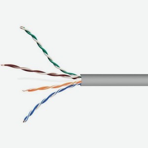 Кабель CABLEXPERT UPC-5004E-SOL/100 UTP, cat.5E, 100м, 4 пары, алюминий омедненный, одножильный (solid), 1 шт, серый