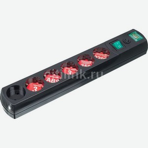 Сетевой фильтр Most LRG, 3м, черный [lrg 6-3bk]