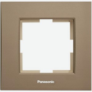 Рамка Panasonic Karre Plus (WKTF08013AR-RU) декор. 1x металл бронзовый (упак.:1шт)