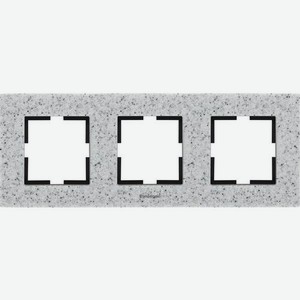 Рамка Panasonic Karre Plus (WKTF08033CD-RU) 3x гориз.мон. камень сумеречный (упак.:1шт)