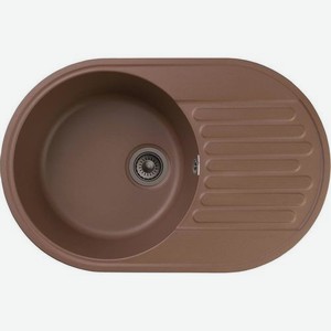 Кухонная мойка GRANFEST Quarz Z18, кварц, 73.7см х 47.8см, терракотовый