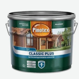 Пропитка-антисептик PINOTEX Classic Plus красное дерево, 9л [5479762]