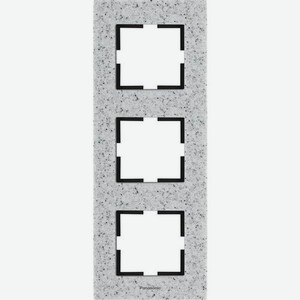 Рамка Panasonic Karre Plus (WKTF08133CD-RU) 3x верт.монт. камень сумеречный (упак.:1шт)