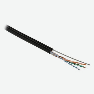 Кабель информационный Hyperline кат.5E, 500м, черный [uutp4-c5e-s24-sw-out-pe-bk-500]