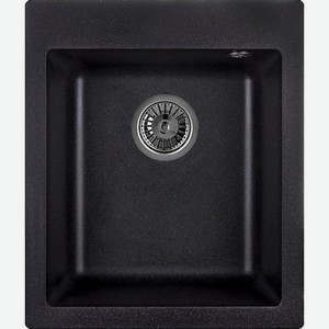 Кухонная мойка GRANULA 4201, кварц, 49см х 41.5см, черный [gr-4201]