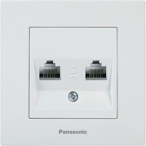 Розетка компьютерная Panasonic Karre Plus скрытая, IP20, белый [wktc04062wh-ru]