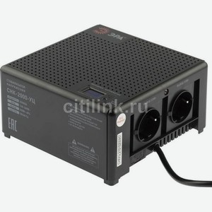 Стабилизатор напряжения Эра CНК-2000-УЦ, черный [б0051112]