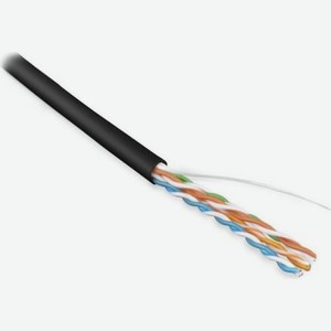 Кабель информационный Hyperline кат.5E, 305м, черный [uutp4-c5e-s24-in-lszh-bk-305]