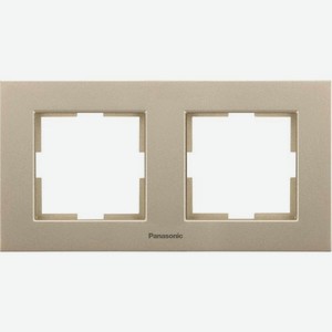 Рамка Panasonic Karre Plus (WKTF08023AR-RU) 2x горизонтальный монтаж металл бронзовый (упак.:1шт)