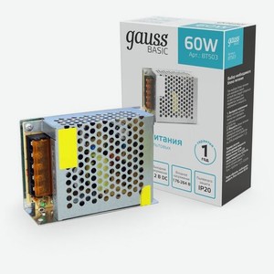 Блок питания GAUSS Basic для светодиодных лент [bt503]