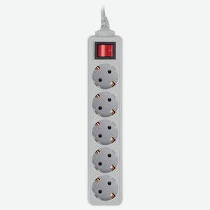 Сетевой фильтр PC PET AP01006-5-G, 5м, серый