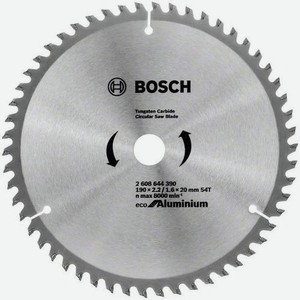 Пильный диск Bosch ECO ALU, универсальный, 190мм, 1.6мм, 20мм [2608644390]