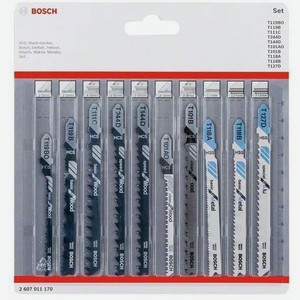 Набор пилок Bosch Wood and Metal, универсальные, 10шт [2607011170]