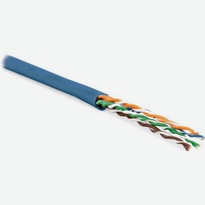 Кабель информационный Hyperline кат.5E, 100м, синий [uutp4-c5e-p24-in-lszh-bl-100]