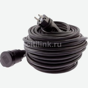Удлинитель силовой Эра UPx-1e-3x1,5-30m-IP44(KG), розеток 1шт, 3x1.5 кв.мм, 16A, 30м, КГ, без катушки, черный [б0050859]