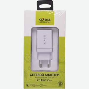 Адаптер сетевой белый Аксесс K210 1 разъем Аксесс к/у, 1 шт