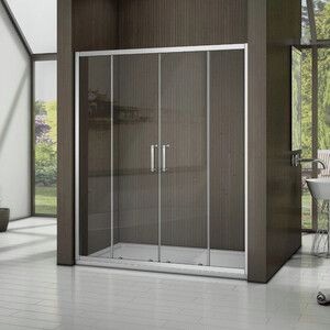 Душевая дверь Good Door Latte WTW-TD 170х185 прозрачная, хром матовый (WTW-TD-170-C-WE)