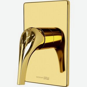 Смеситель для душа Wasserkraft Sauer глянцевое золото (7151)