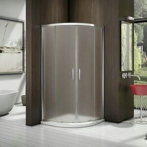 Душевой уголок Good Door Latte R 90x90 матовая Грейп, хром матовый (R-90-G-WE)