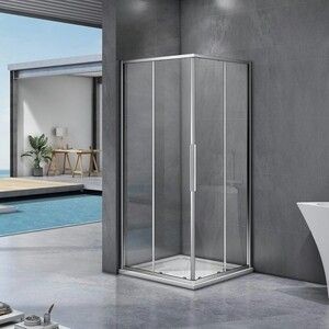 Душевой уголок Good Door Idea CR 80x80 прозрачный, хром (CR-80-C-CH)