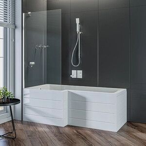 Шторка для ванны Good Door Screen BS 90х140 прозрачная, хром (BS-90-C-CH)