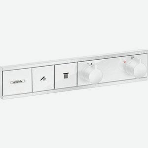 Термостат для ванны Hansgrohe RainSelect на два выхода, для механизма 15310180, белый матовый (15380700)