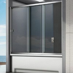 Шторка для ванны Good Door Screen WTW 150х140 прозрачная, хром (WTW-150-C-CH)