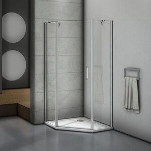 Душевой уголок Good Door Mokka PNT 90х90 прозрачные, хром матовый (PNT-90-C-WE)