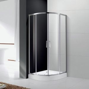Душевой уголок Cezares Molveno R-2 80x80 с поддоном, прозрачный, хром (MOLVENO-R-2-80-C-Cr-IV, ЛП00012)
