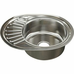 Кухонная мойка Mixline Врезная 45х57 с сифоном, нержавеющая сталь 0,6мм (4630030632207)