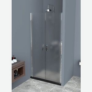 Душевая дверь BelBagno Uno 100х190 рифленое Punto, хром (UNO-B-2-100-P-Cr)