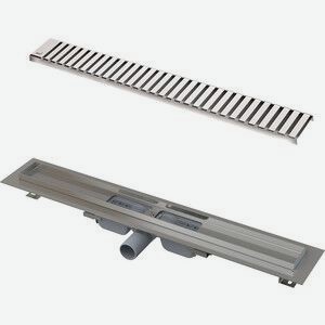 Душевой лоток AlcaPlast APZ101 Low с глянцевой решеткой Line (APZ101-850, LINE-850L)