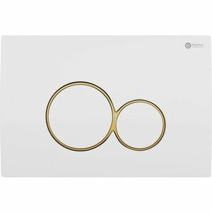 Кнопка смыва Point Виктория белый/золото (PN44061WG)