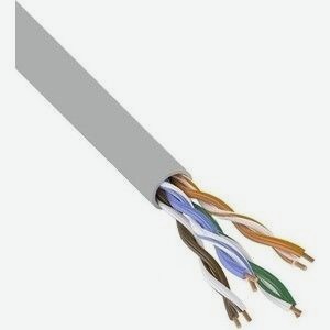 Кабель сетевой (витая пара) Buro UTP 4 пары cat6 solid 0.52мм Cu 305м серый
