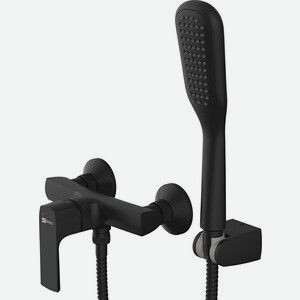 Смеситель для душа Lemark Ursus с ручным душем, черный (LM7203BL)