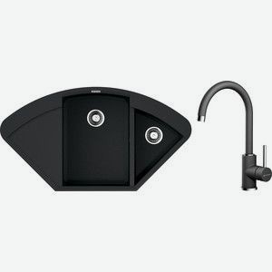 Кухонная мойка и смеситель Omoikiri Sakaime 105C BL черная (4993123, 4994106)
